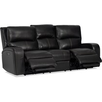 burke black  pc power reclining living room   