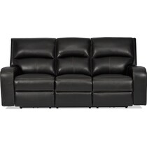 burke black  pc power reclining living room   
