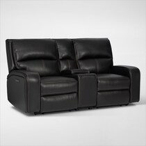 burke black loveseat   