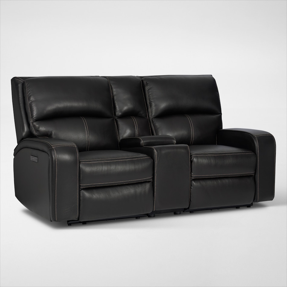 burke black loveseat   