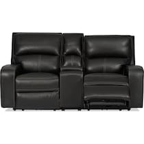 burke black loveseat   