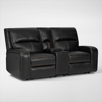 burke black loveseat   