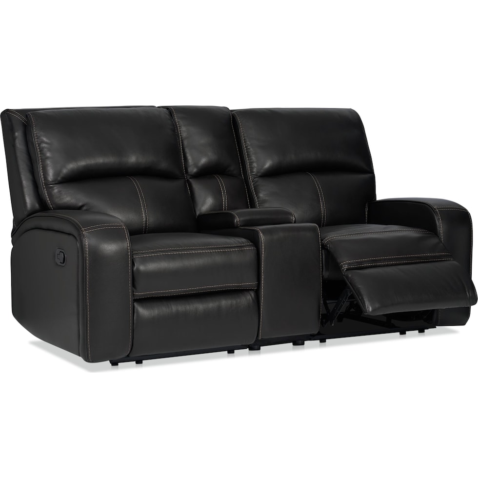 burke black loveseat   