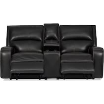 burke black loveseat   