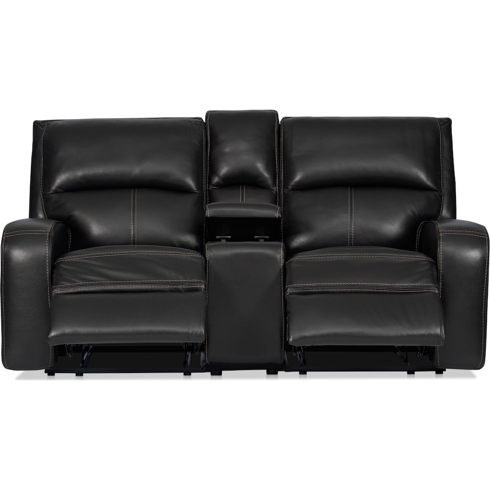 burke black loveseat   