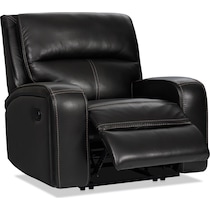 burke black manual recliner   