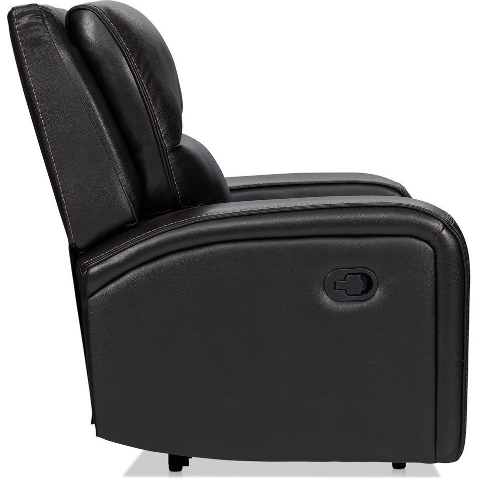 burke black manual recliner   
