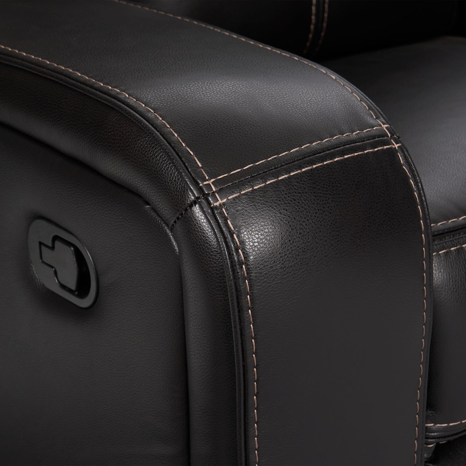 burke black manual recliner   