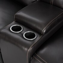 burke black power reclining loveseat   