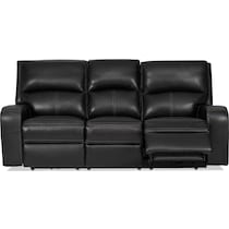 burke black power reclining sofa   