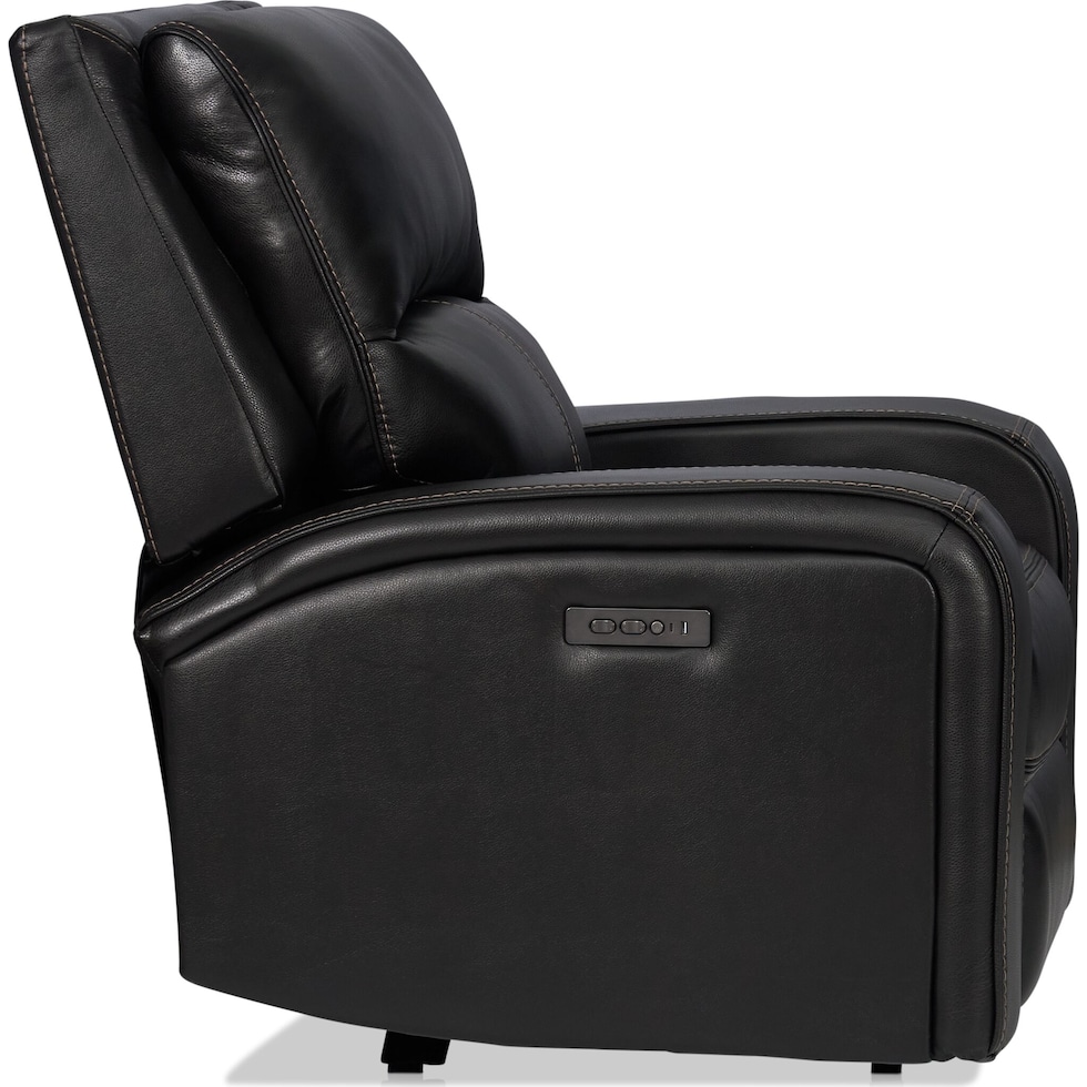 burke black recliner   