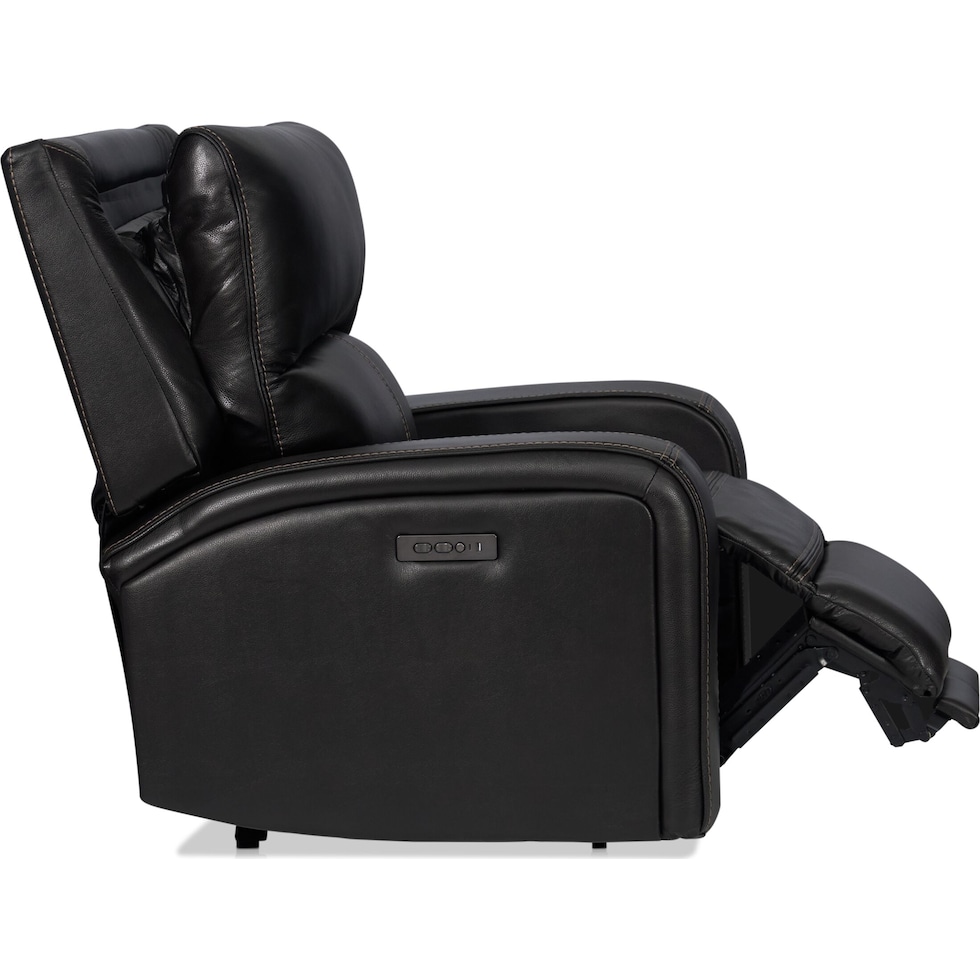 burke black recliner   