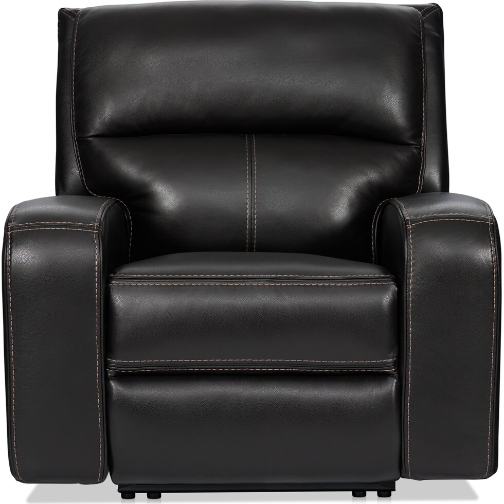 burke black recliner   