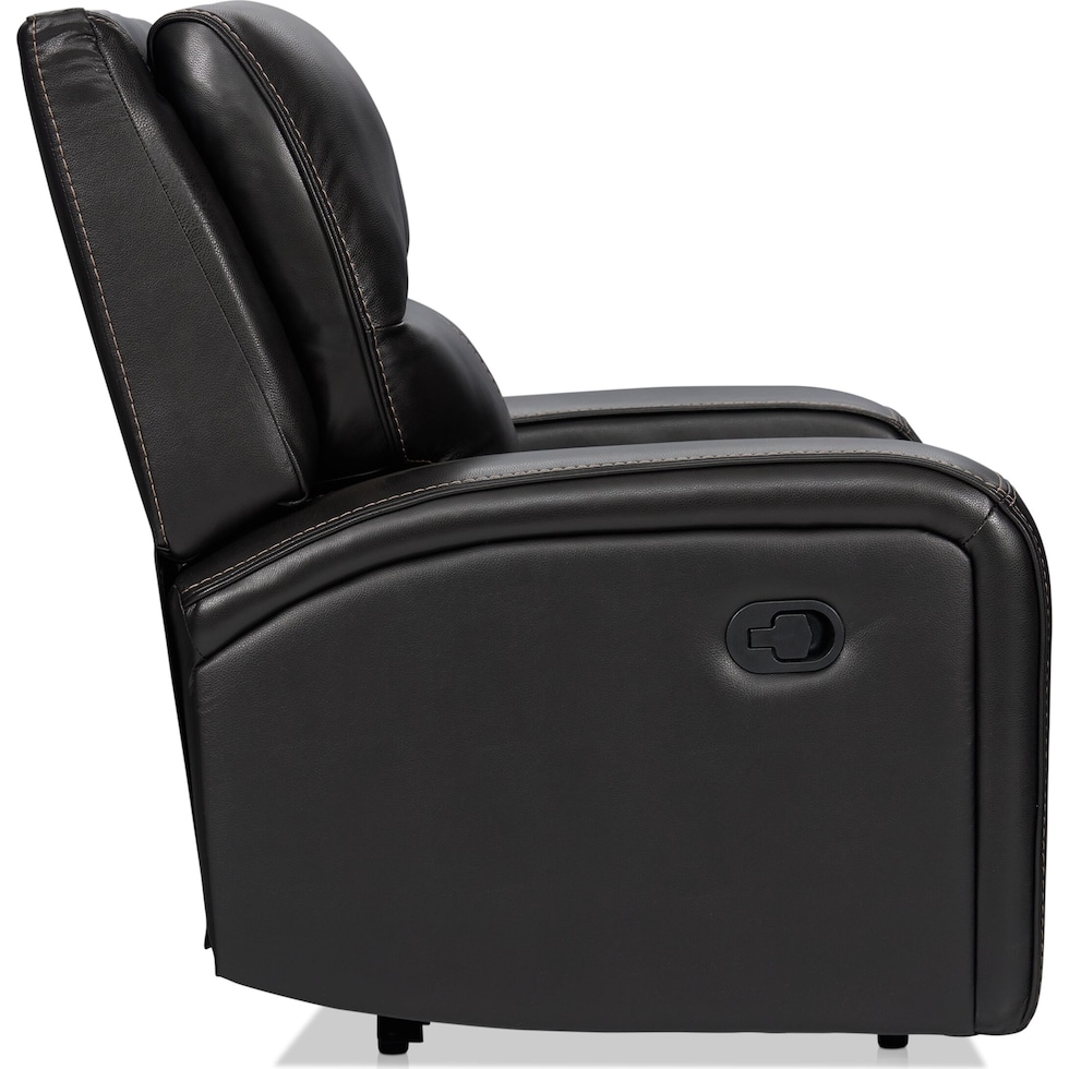 burke black recliner   