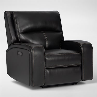 Burke Dual-Power Leather Recliner