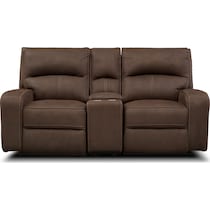 burke dark brown loveseat   