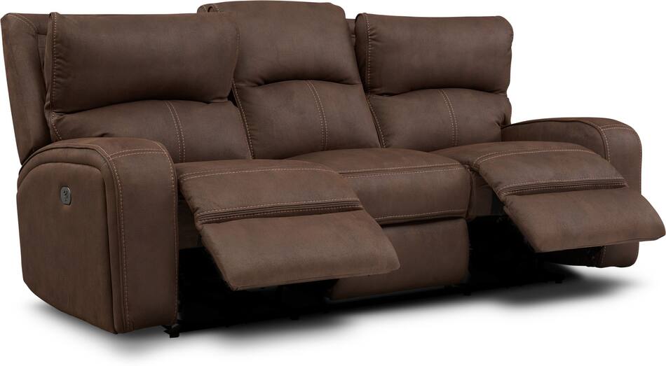 Burke DualPower Reclining Sofa American Signature Furniture