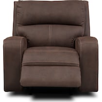 burke dark brown recliner   