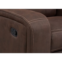 burke dark brown recliner   