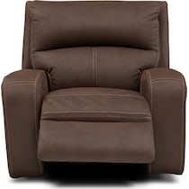 burke dark brown recliner   