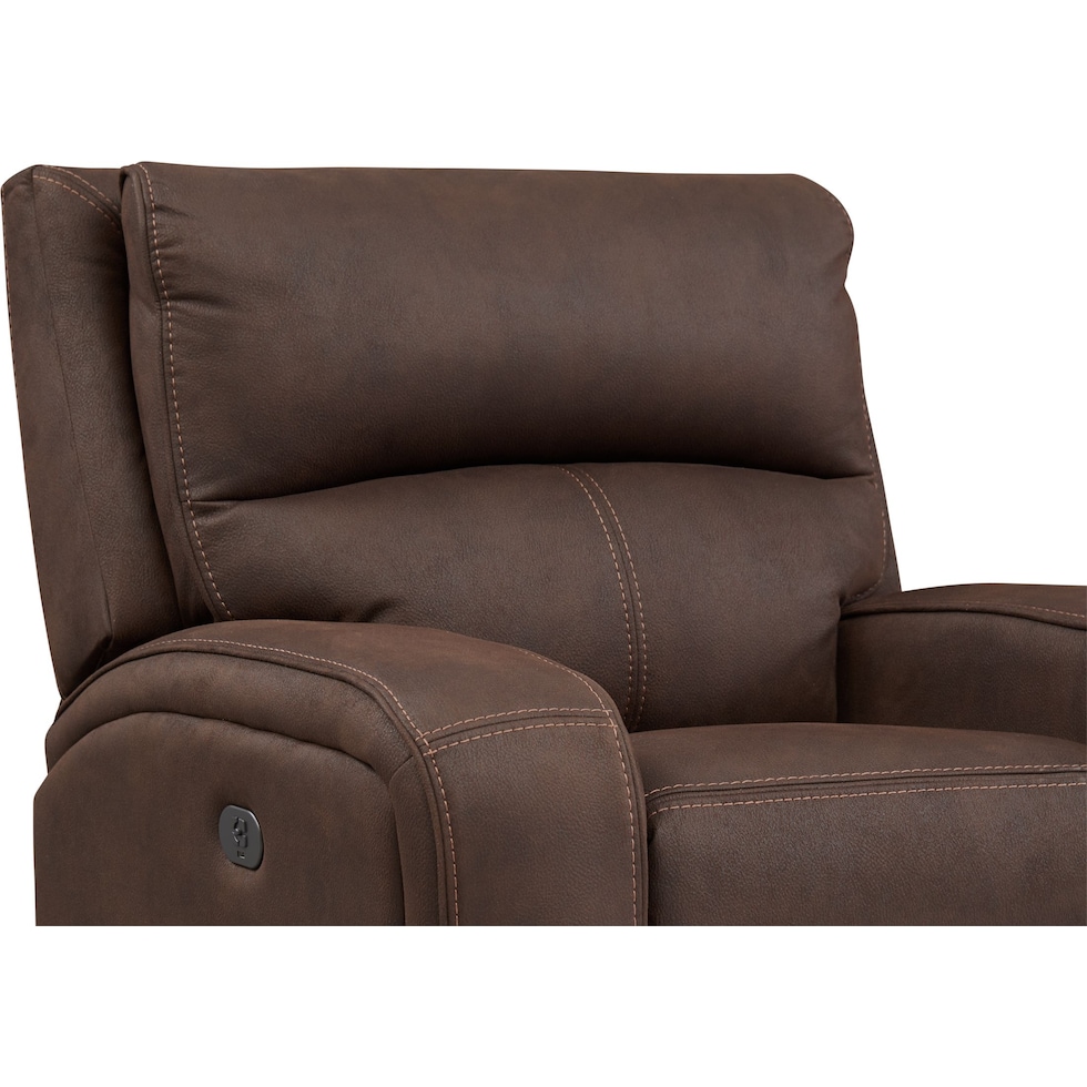 burke dark brown recliner   