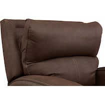 burke dark brown recliner   