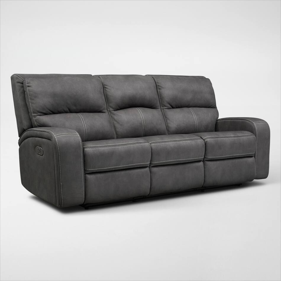 Burke DualPower Reclining Sofa and Loveseat American Signature Furniture
