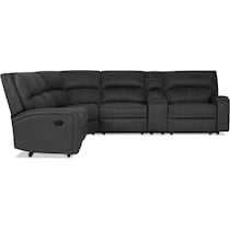 burke gray  pc reclining sectional   