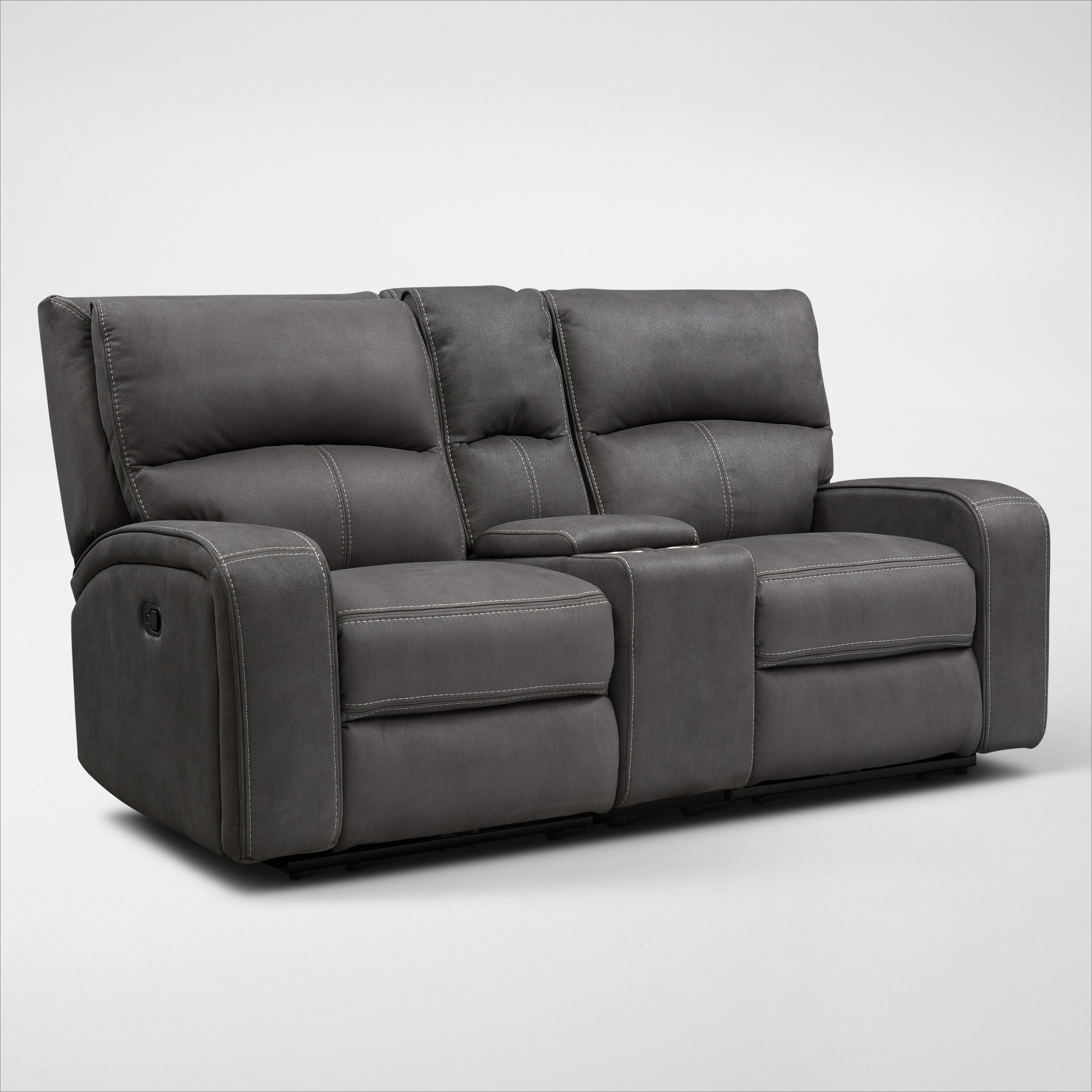 Burke Manual Reclining Loveseat American Signature Furniture