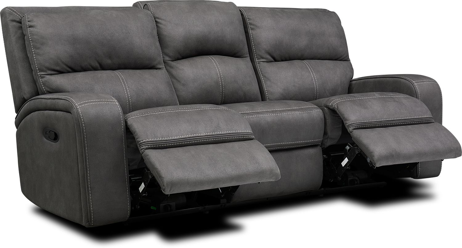 Burke Manual Reclining Sofa American Signature Furniture