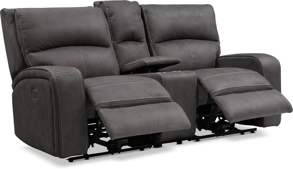 Burke DualPower Reclining Loveseat American Signature Furniture