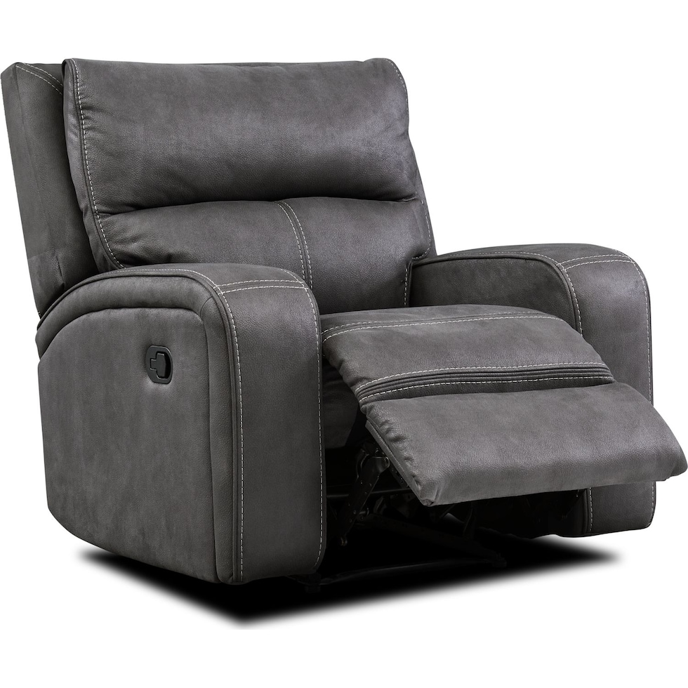 burke gray recliner   