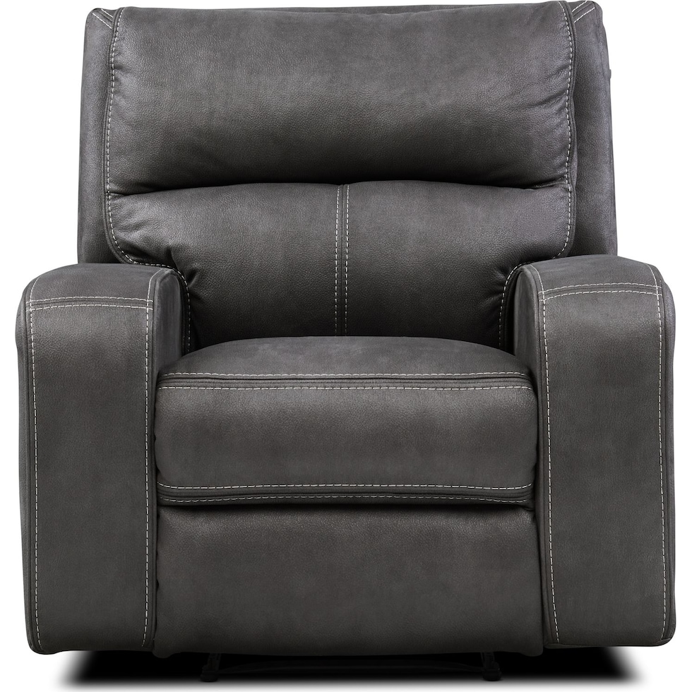 burke gray recliner   