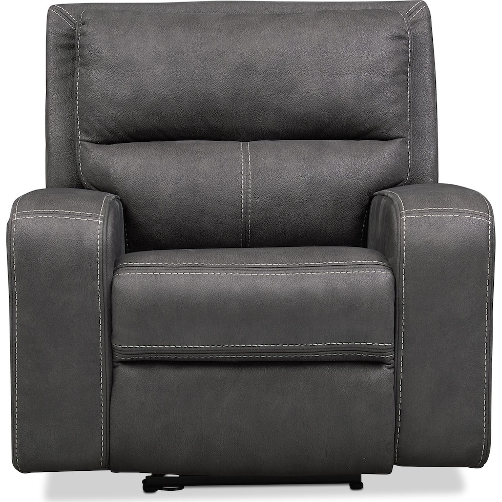 burke gray recliner   