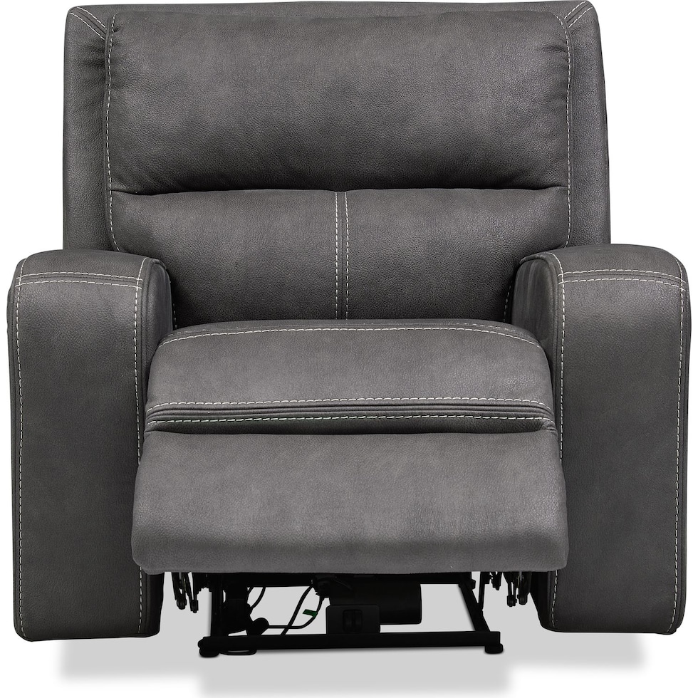 burke gray recliner   