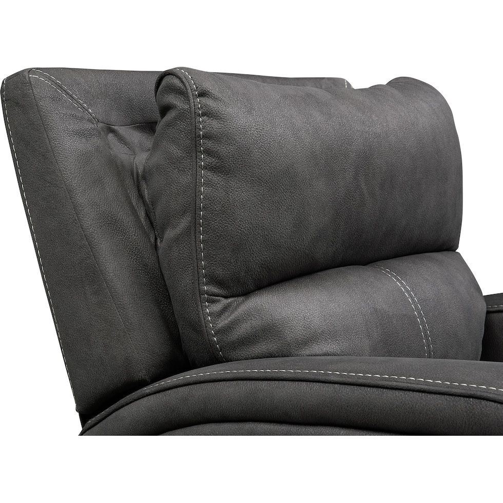 burke gray recliner   