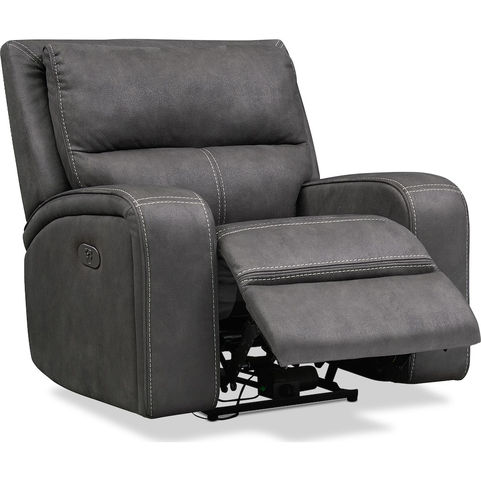 burke gray recliner   