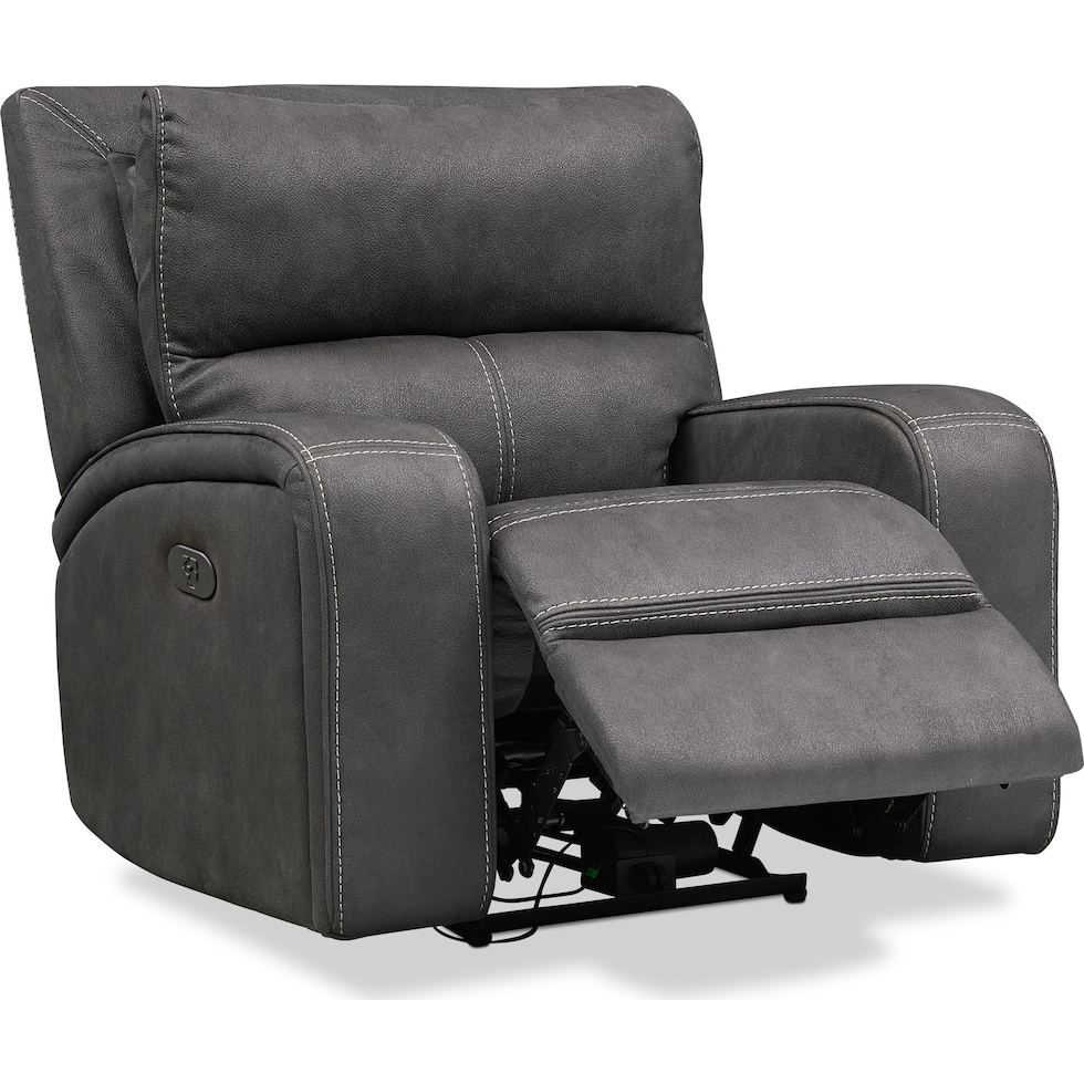 burke gray recliner   