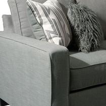 burton gray queen sleeper sofa   