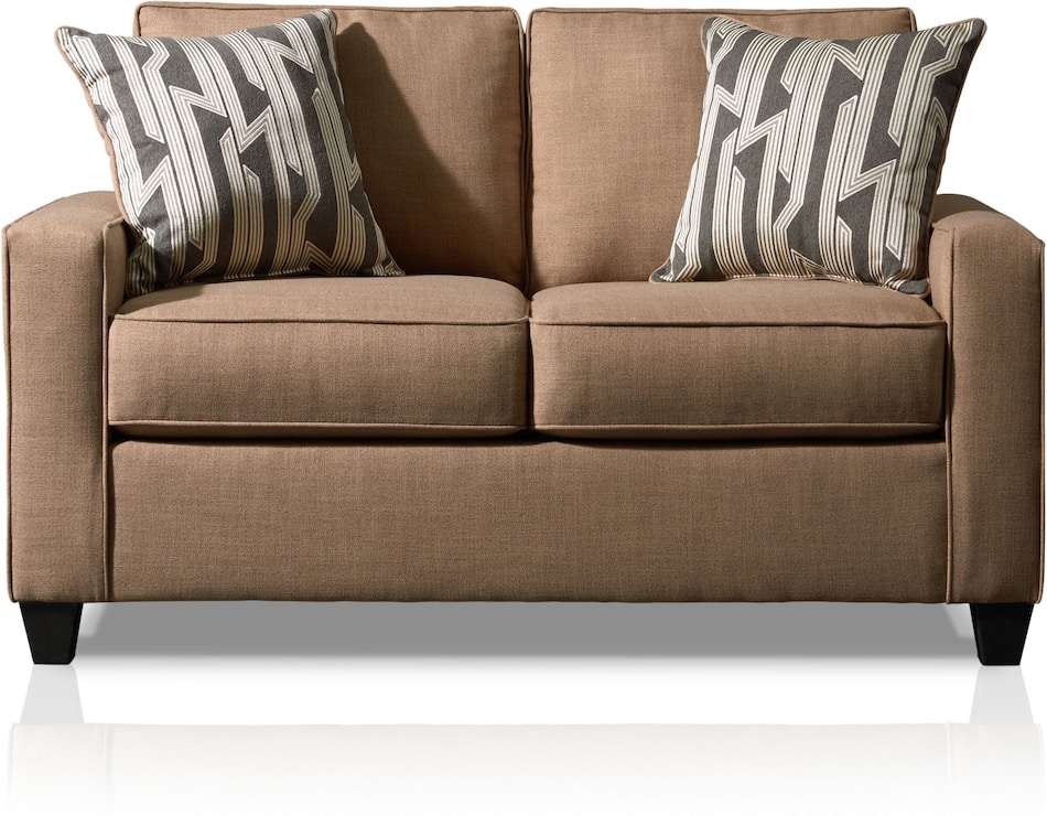 Burton Sofa and Loveseat Set Taupe American Signature Furniture