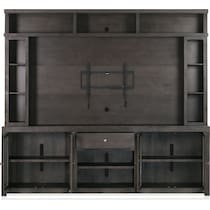 butler entertainment dark brown entertainment wall unit   