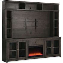 butler entertainment dark brown entertainment wall unit   