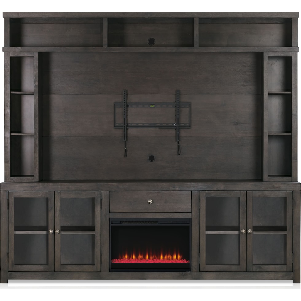 butler entertainment dark brown entertainment wall unit   