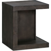 butler dark brown end table   