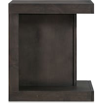 butler dark brown end table   