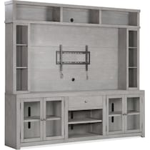 butler gray entertainment wall unit   