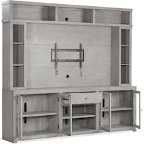 butler gray entertainment wall unit   