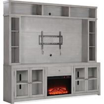 butler gray entertainment wall unit   