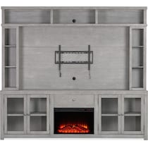 butler gray entertainment wall unit   