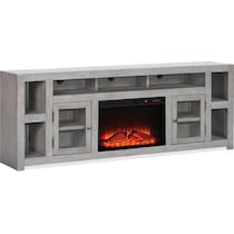 butler gray fireplace tv stand   